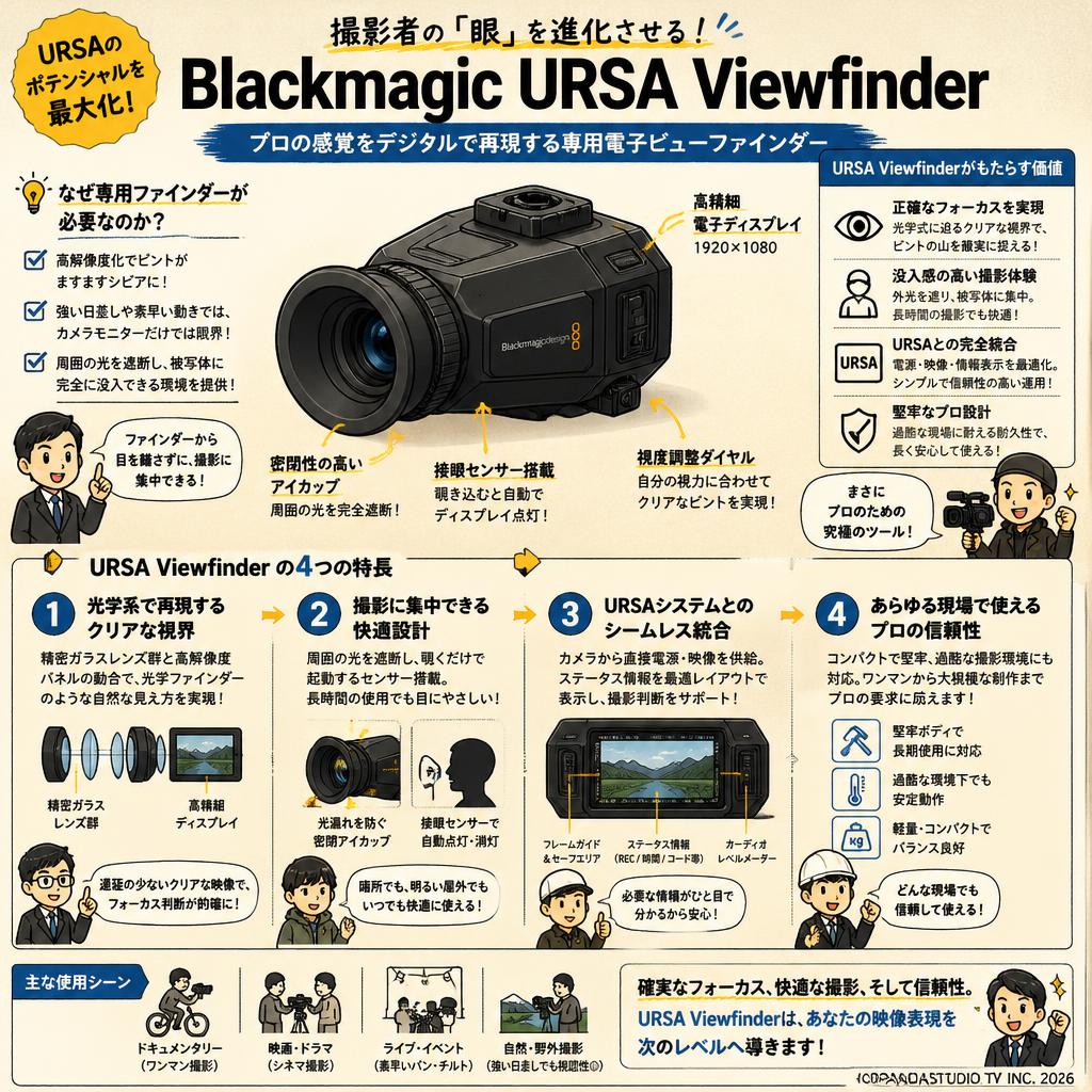 Blackmagic URSA Viewfinder 概要