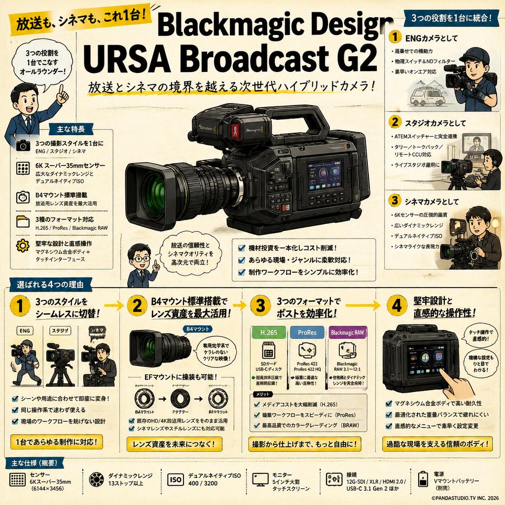 Blackmagic Design URSA Broadcast G2 概要