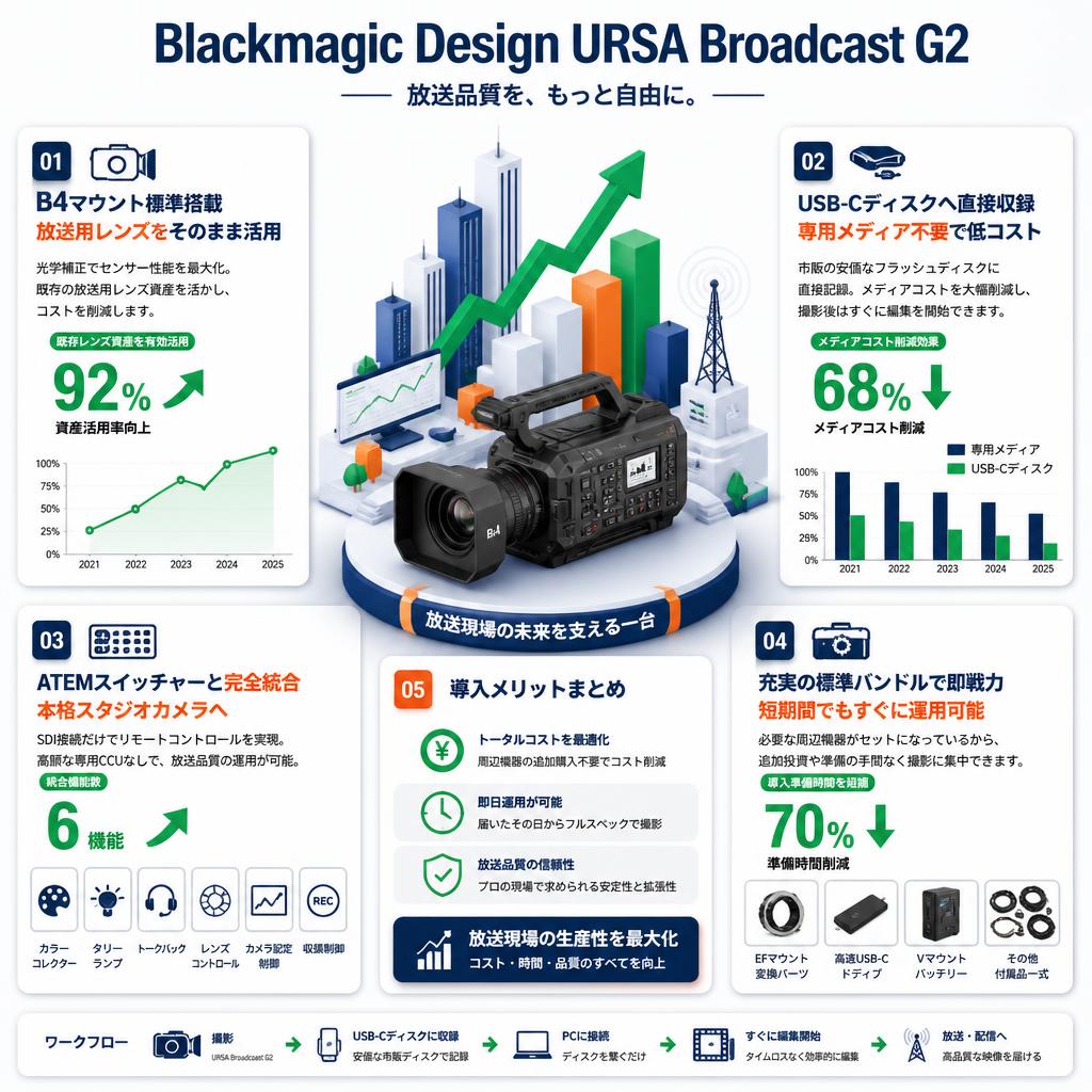 Blackmagic Design URSA Broadcast G2 セールスポイント
