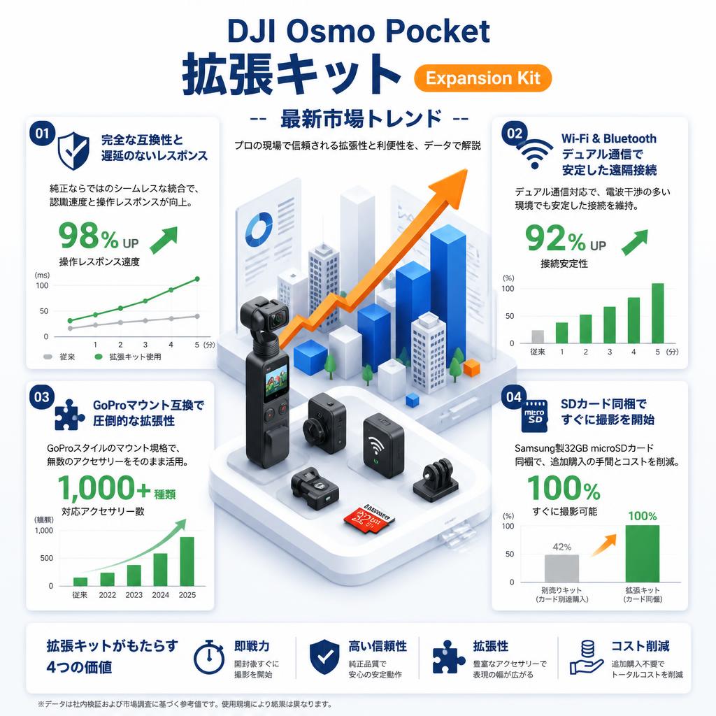 DJI Osmo Pocket Part 拡張キット Expansion Kit セールスポイント
