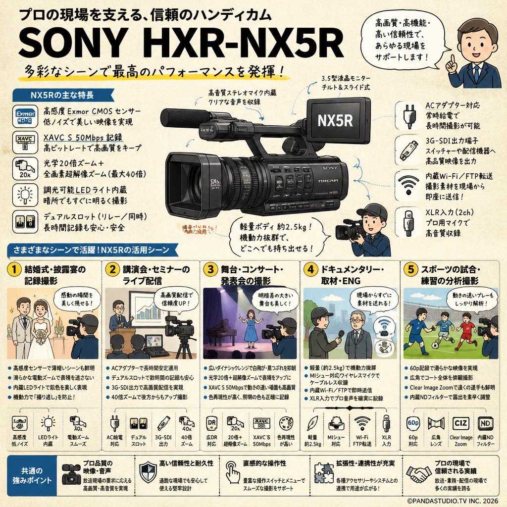 SONY HXR-NX5R 用途