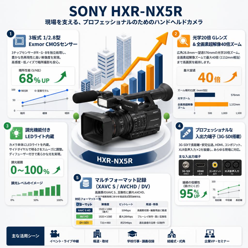 SONY HXR-NX5R セールスポイント