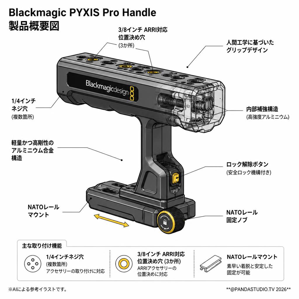 Blackmagic PYXIS Pro Handle スペック