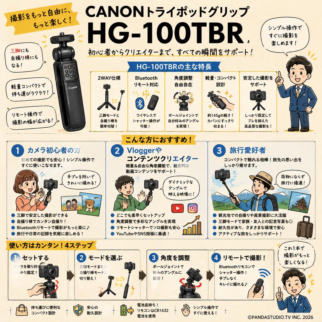 CANONトライポッドグリップ HG-100TBR おもな対象のお客様