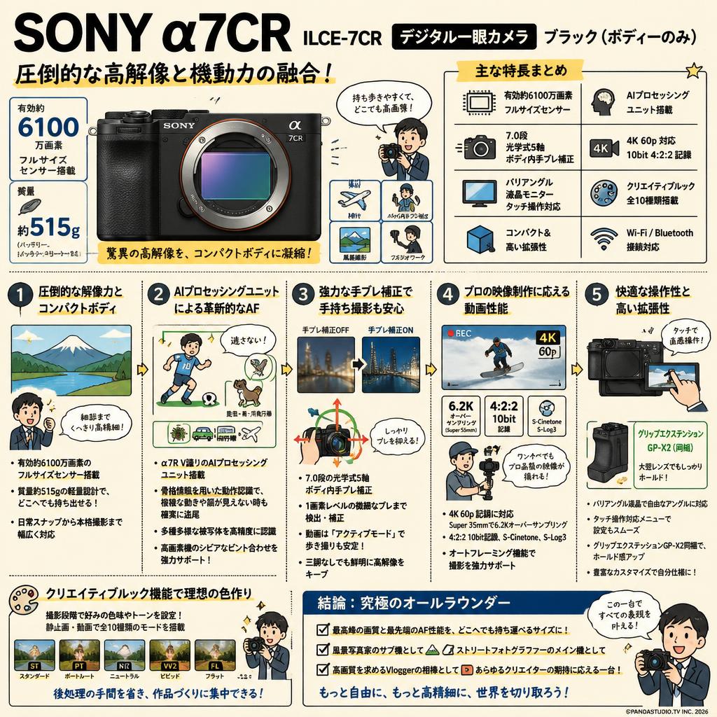 SONY α7CR ILCE-7CR デジタル一眼カメラ ブラック（ボディーのみ） 概要