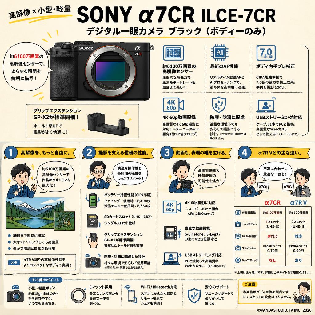 SONY α7CR ILCE-7CR デジタル一眼カメラ ブラック（ボディーのみ） FAQ（よくある質問と答え）