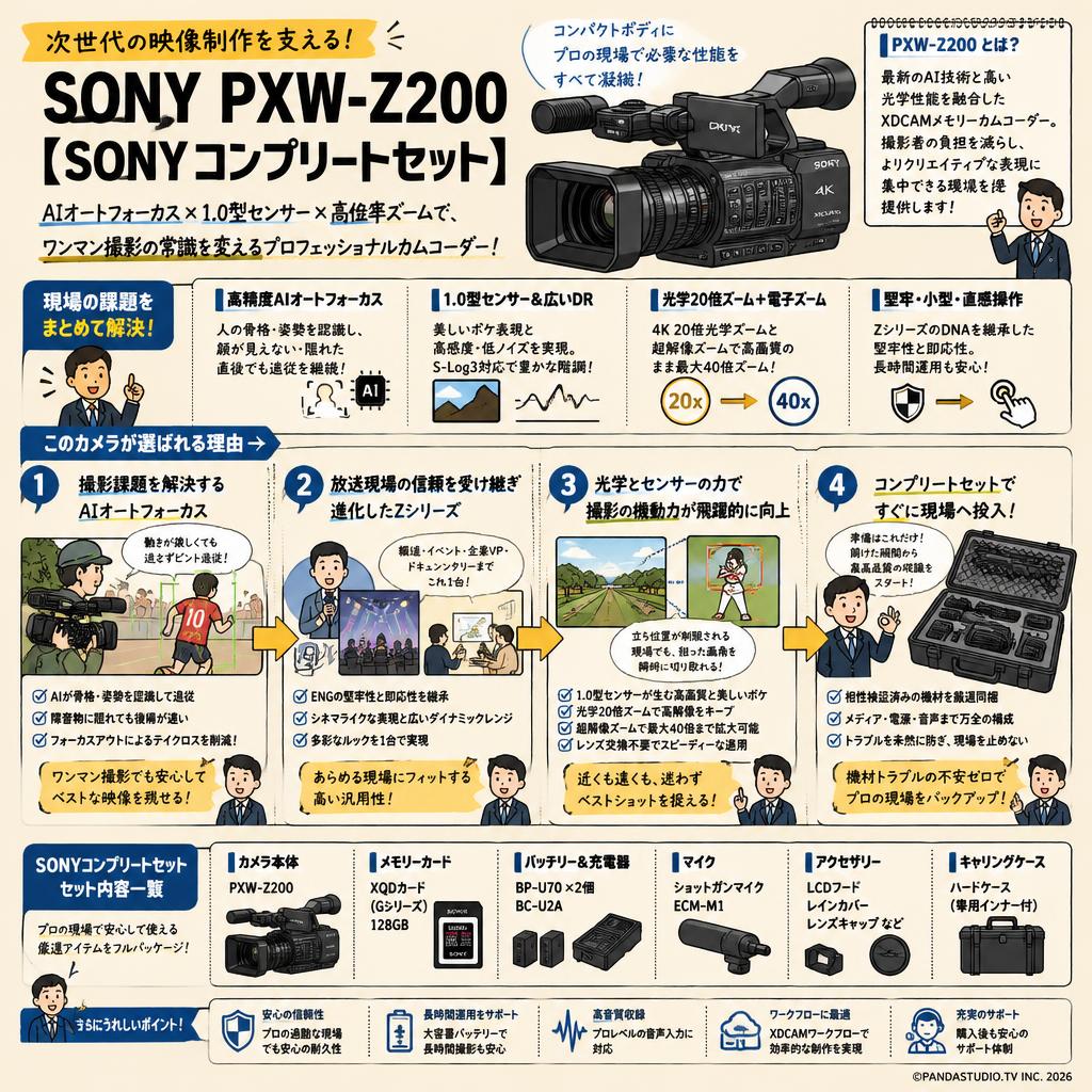 SONY PXW-Z200 【SONYコンプリートセット】 概要