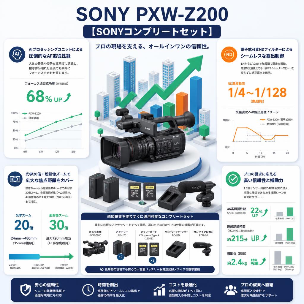 SONY PXW-Z200 【SONYコンプリートセット】 セールスポイント