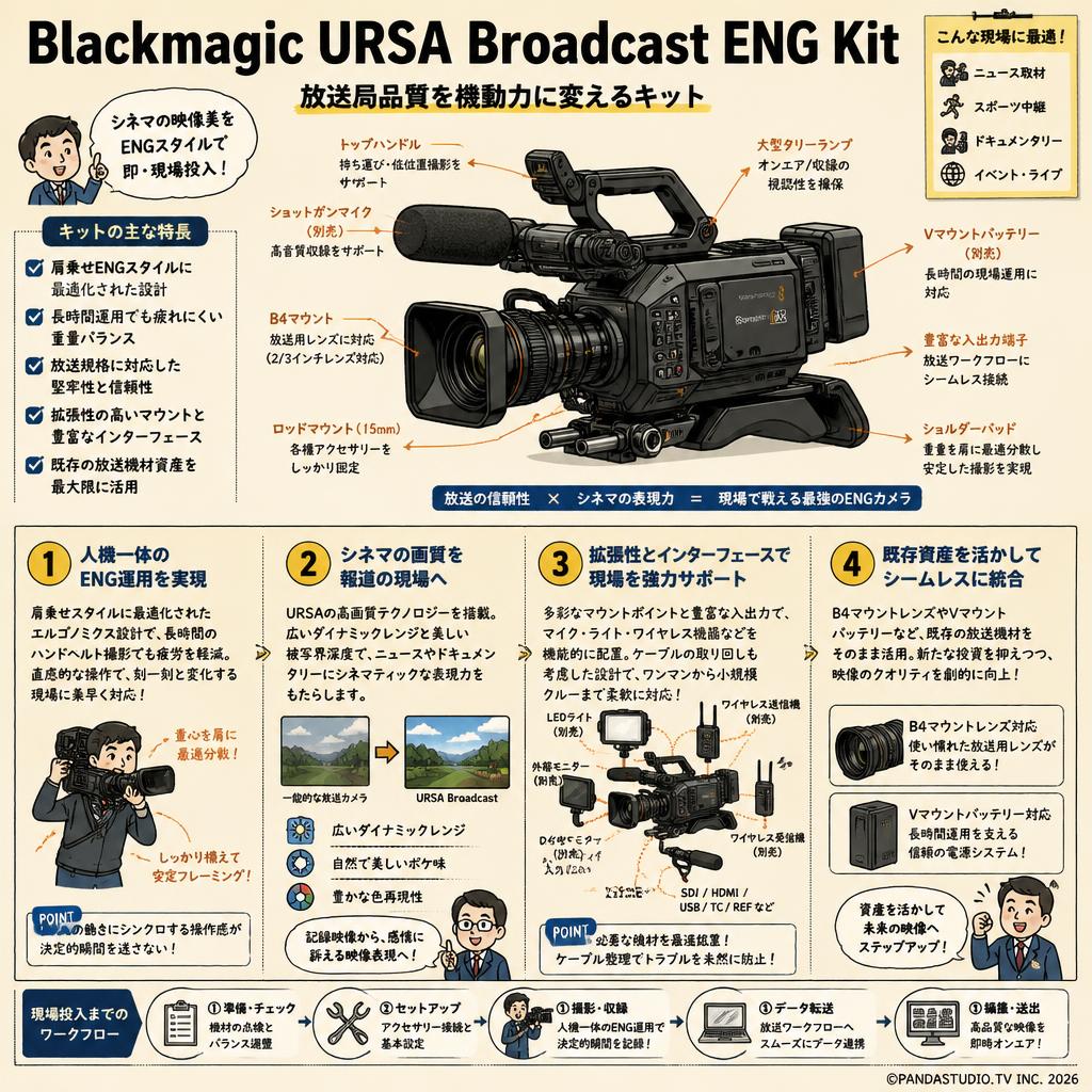 Blackmagic URSA Broadcast ENG Kit 概要