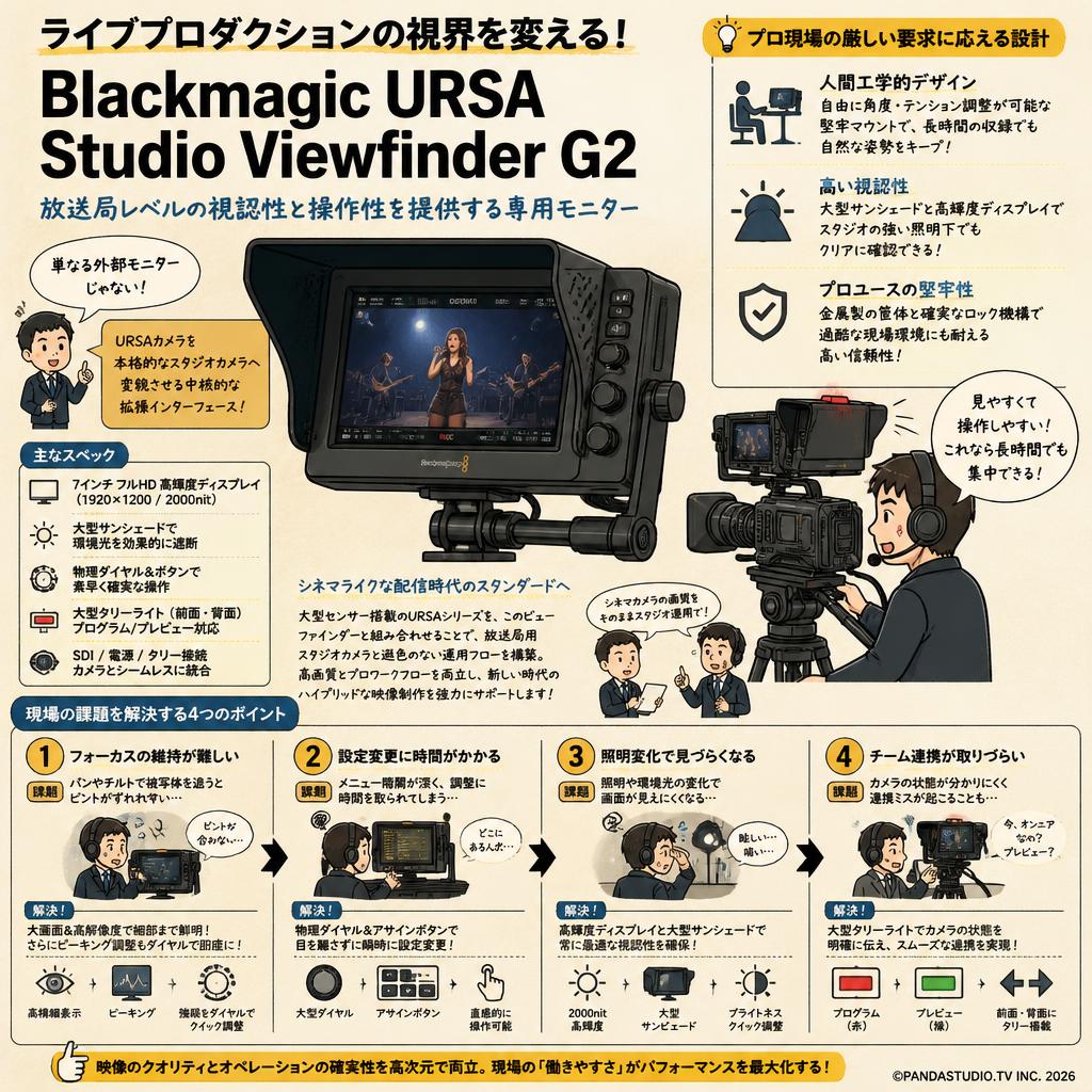 Blackmagic URSA Studio Viewfinder G2 概要