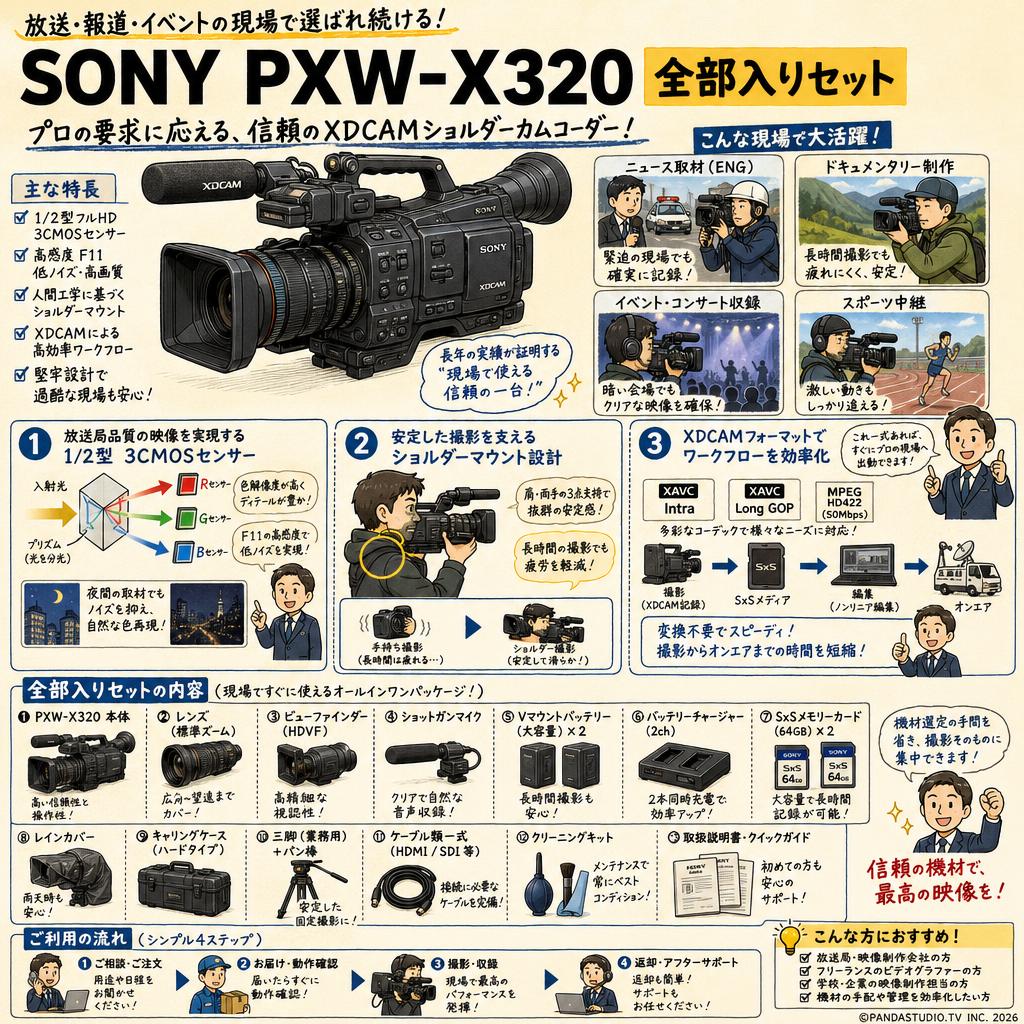 SONY PXW-X320 全部入りセット 概要