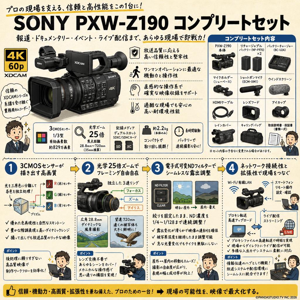 SONY PXW-Z190 コンプリートセット 概要