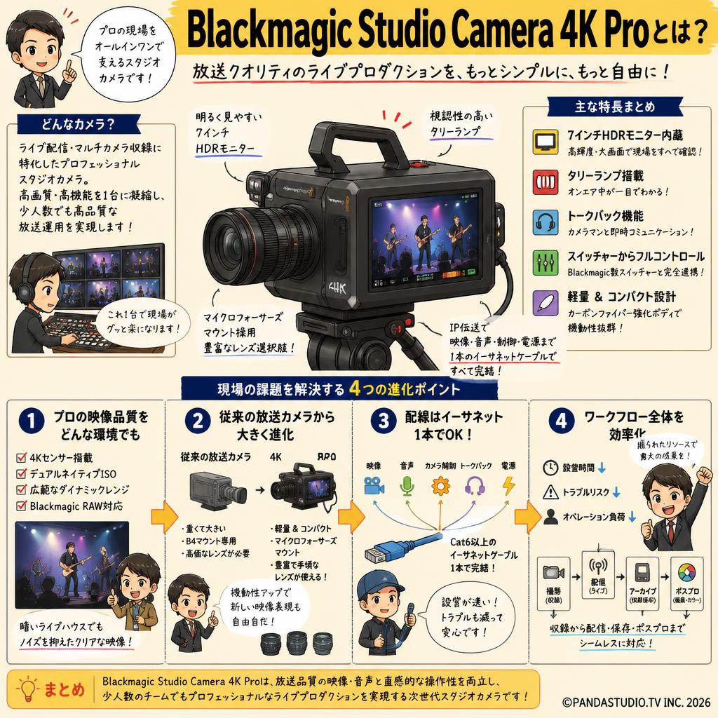 Blackmagic Studio Camera 4K Pro 概要