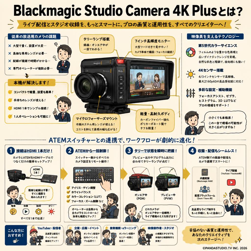 Blackmagic Studio Camera 4K Plus 概要