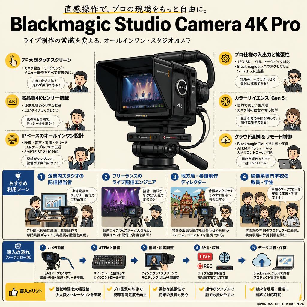 Blackmagic Studio Camera 4K Pro おもな対象のお客様