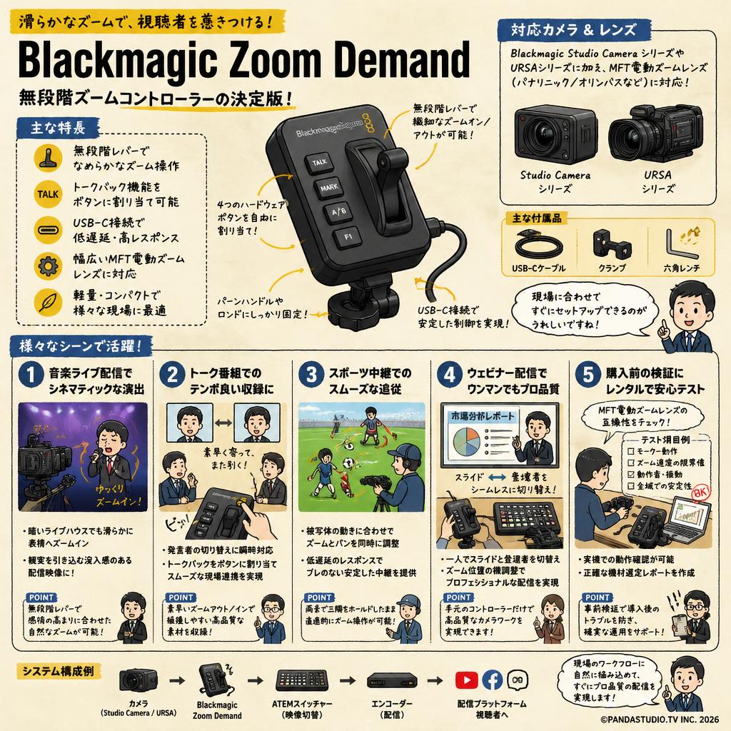 Blackmagic Zoom Demand 用途