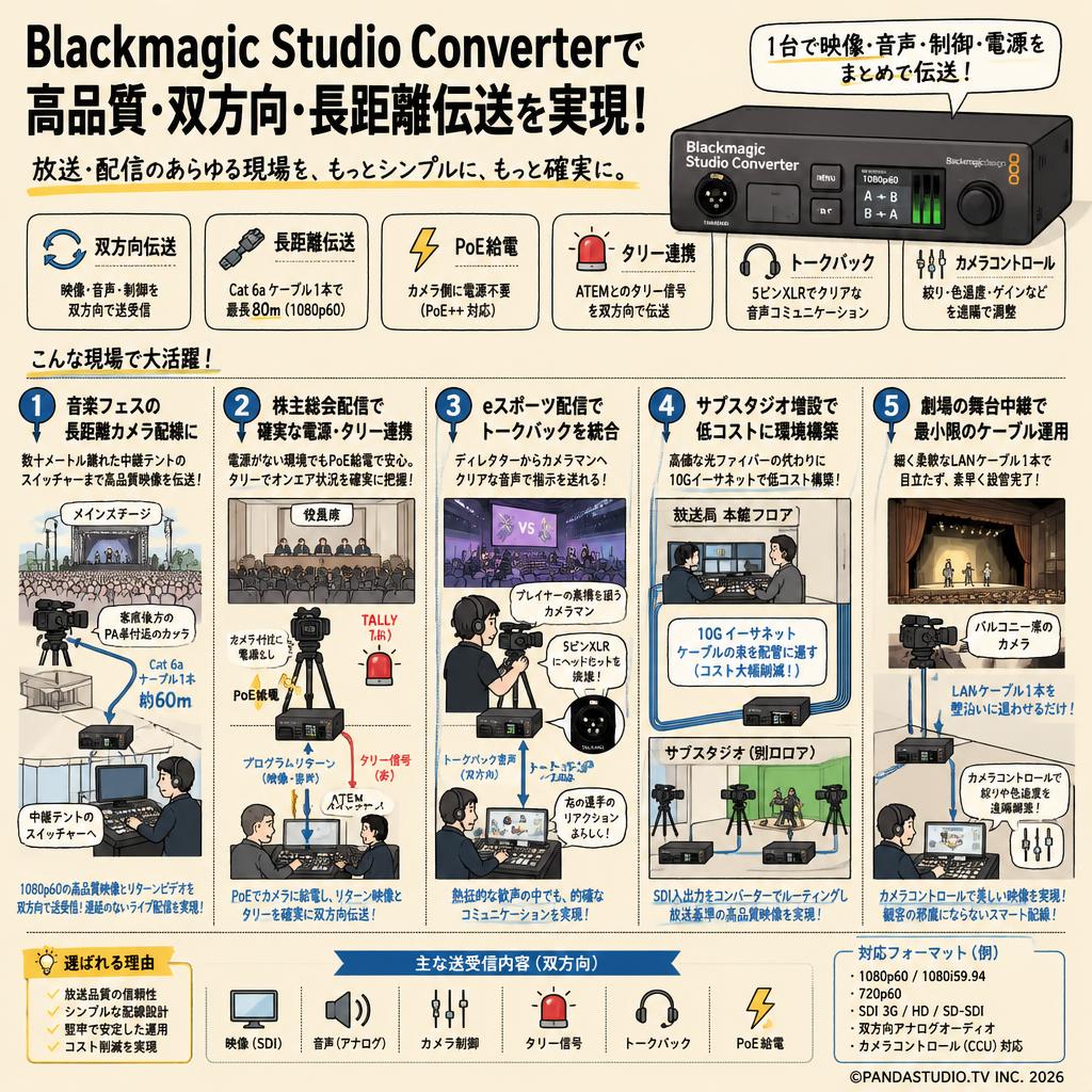 Blackmagic Studio Converter 用途