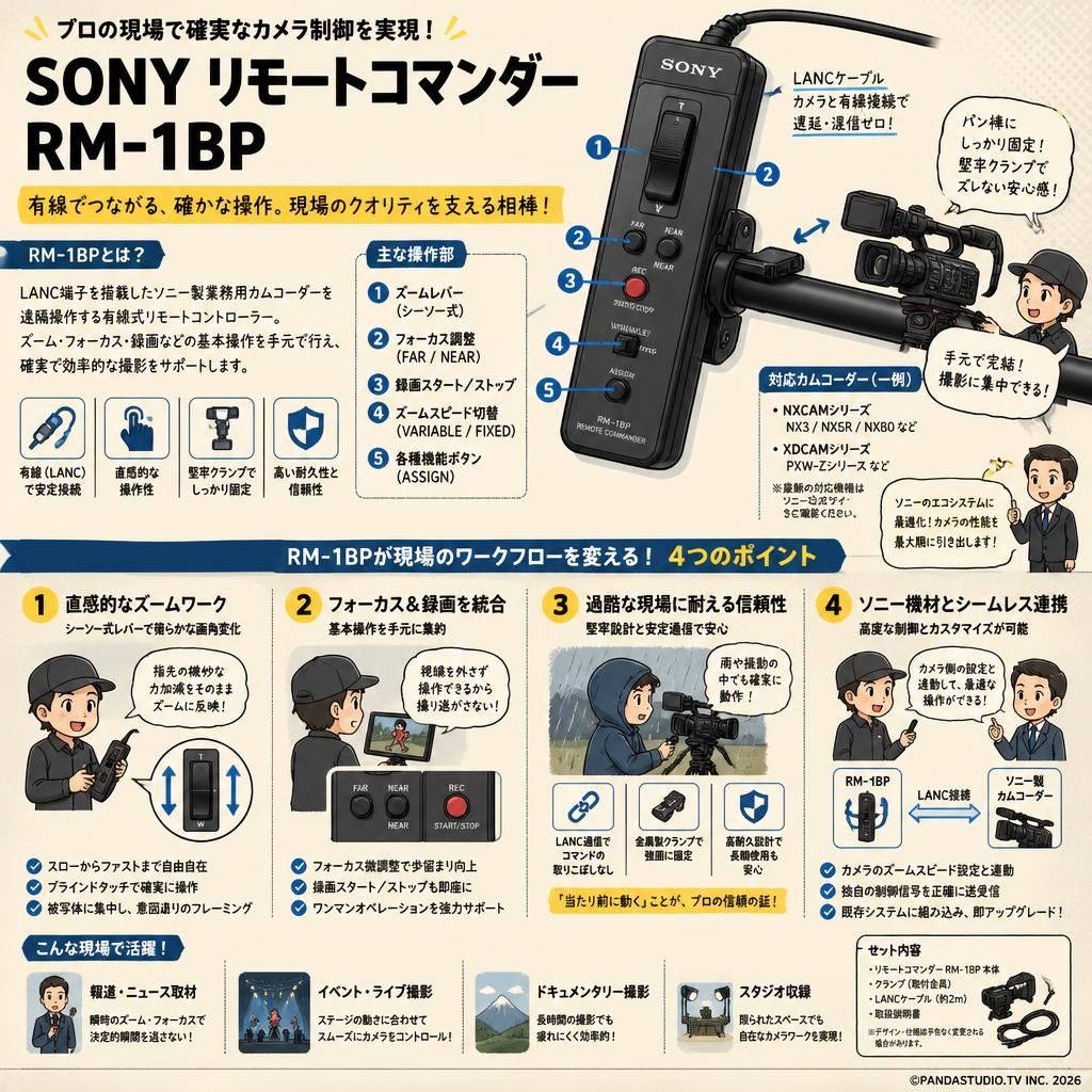 SONY リモートコマンダー RM-1BP 概要