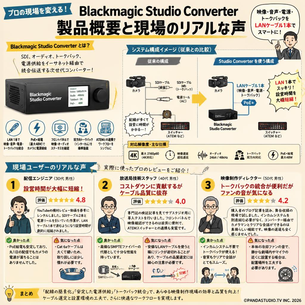 Blackmagic Studio Converter インターネット上のお客様の声（評判）