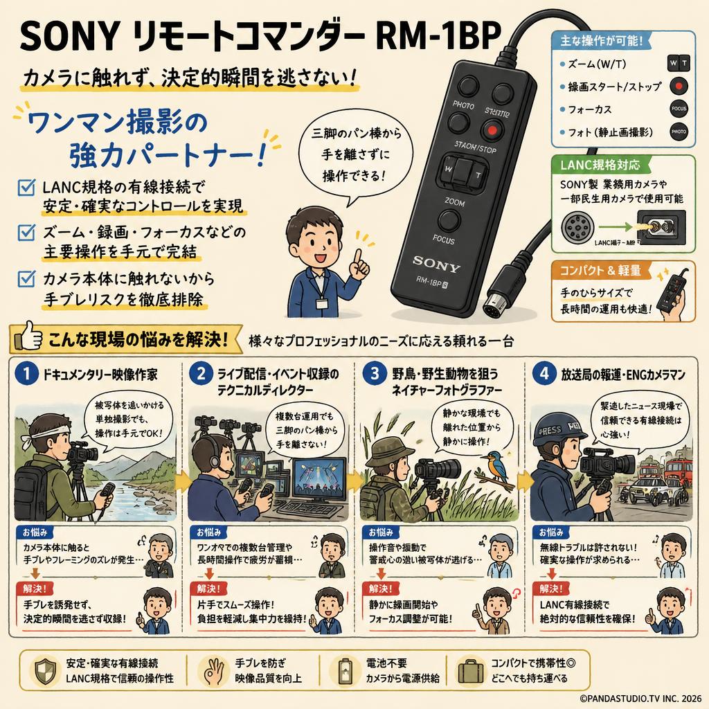 SONY リモートコマンダー RM-1BP おもな対象のお客様
