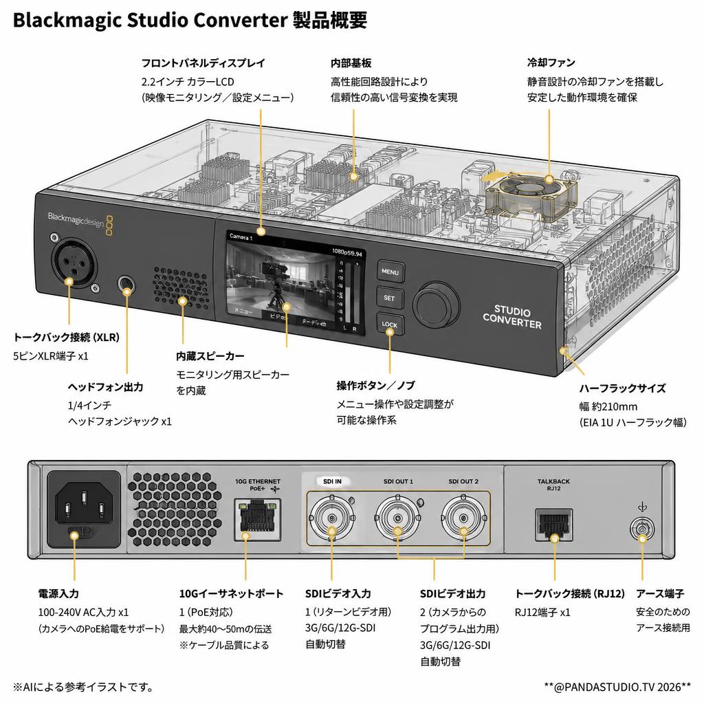 Blackmagic Studio Converter スペック
