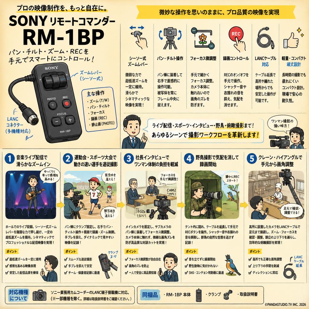 SONY リモートコマンダー RM-1BP 用途