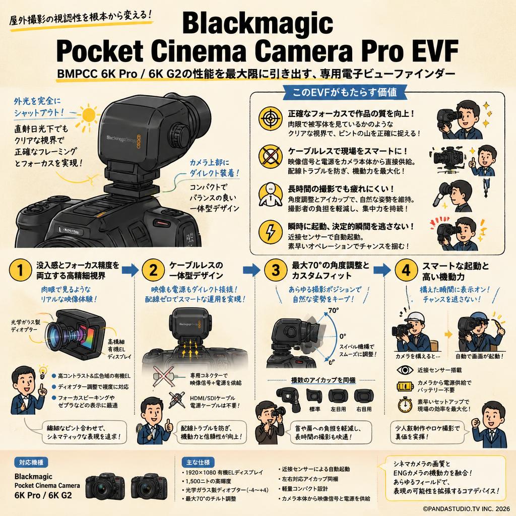 Blackmagic Pocket Cinema Camera Pro EVF 概要
