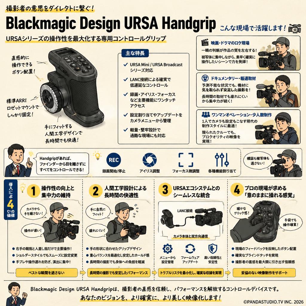 Blackmagic Design URSA Handgrip 概要