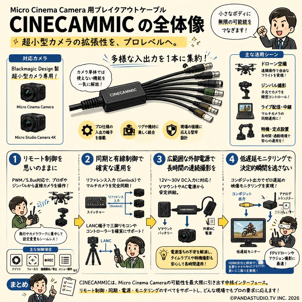 Micro Cinema Camera  Cable-CINECAMMIC 概要