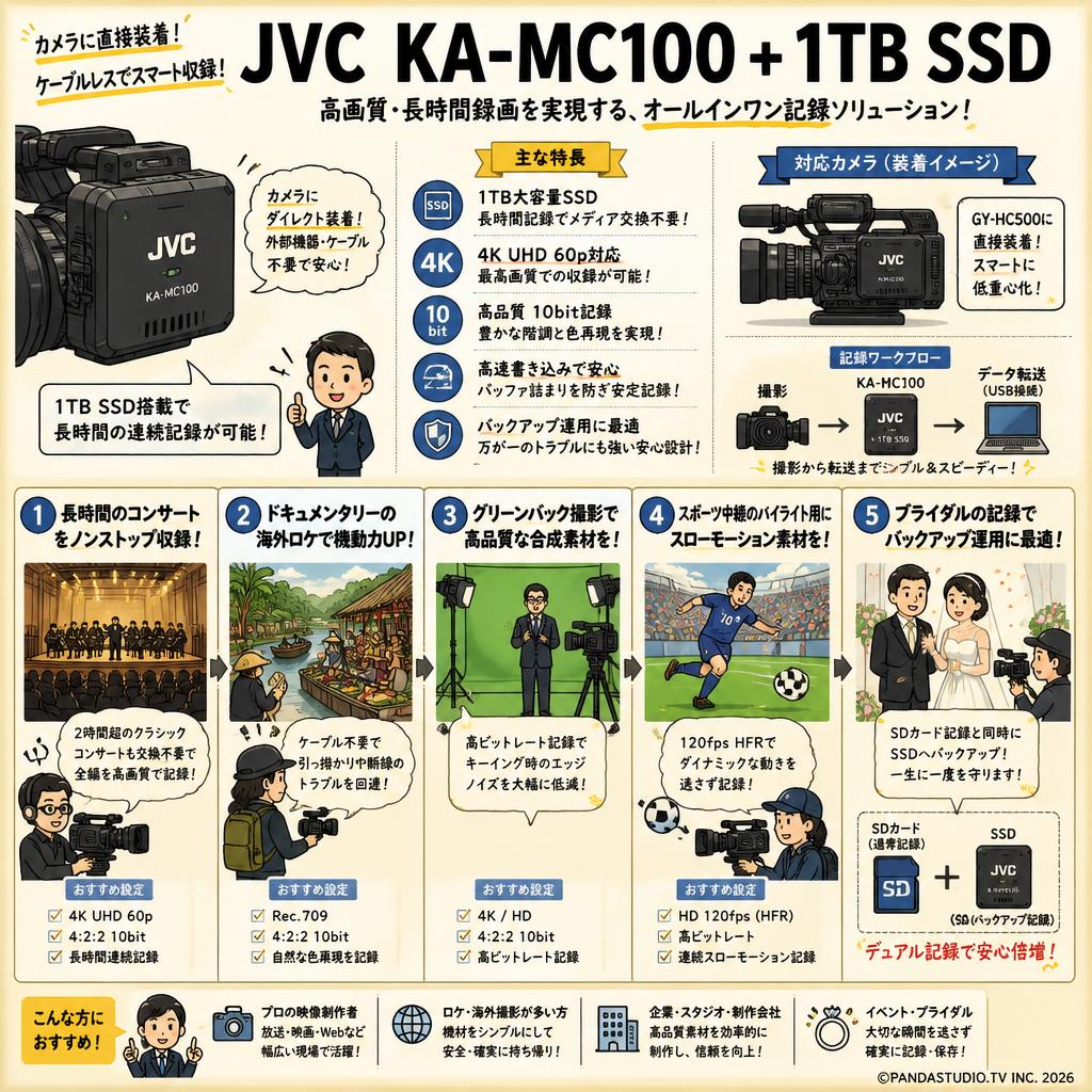 JVC KA-MC100 + 1TB SSD 用途