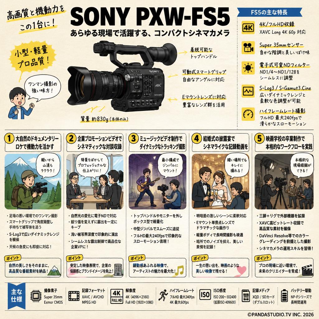 SONY PXW-FS5 用途