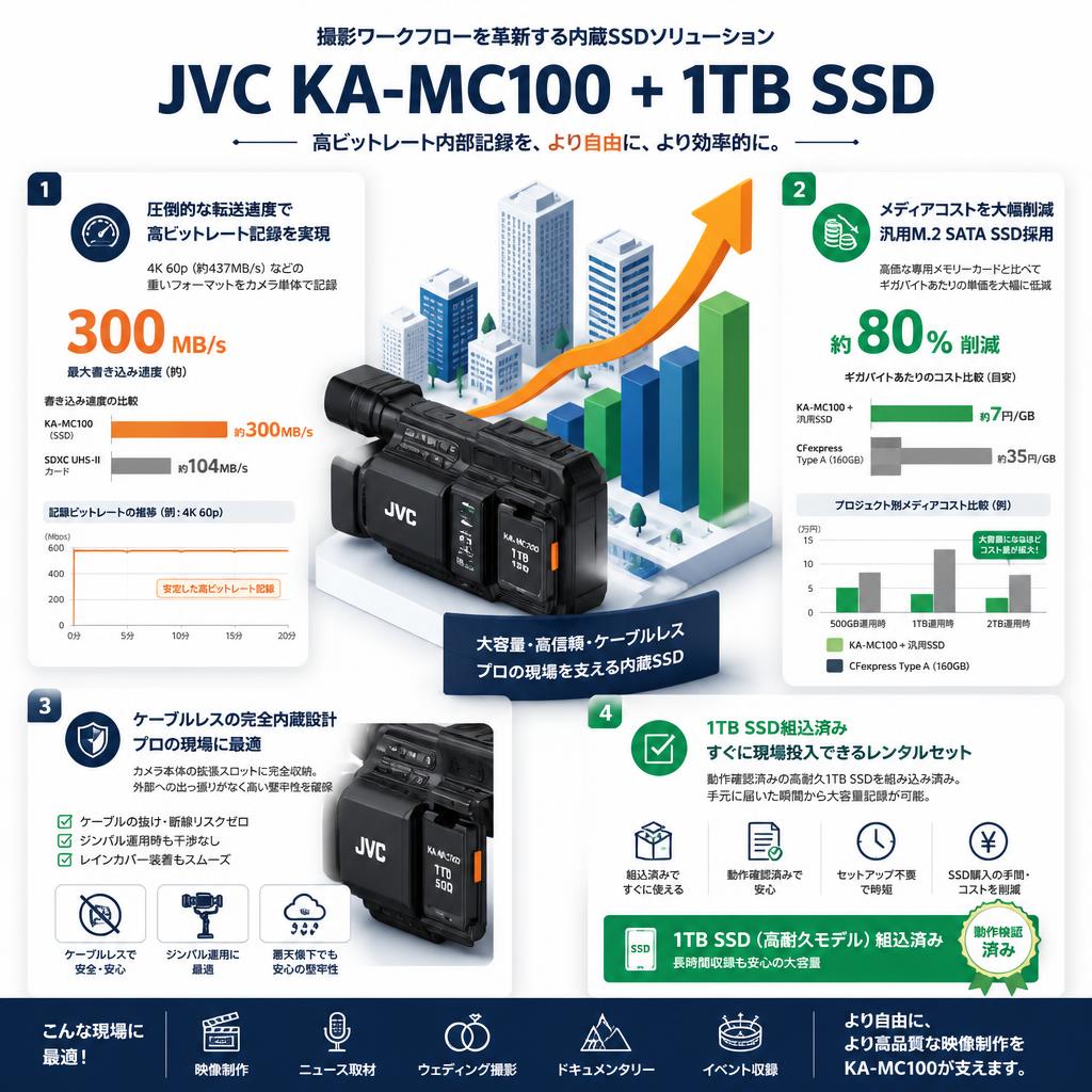 JVC KA-MC100 + 1TB SSD セールスポイント