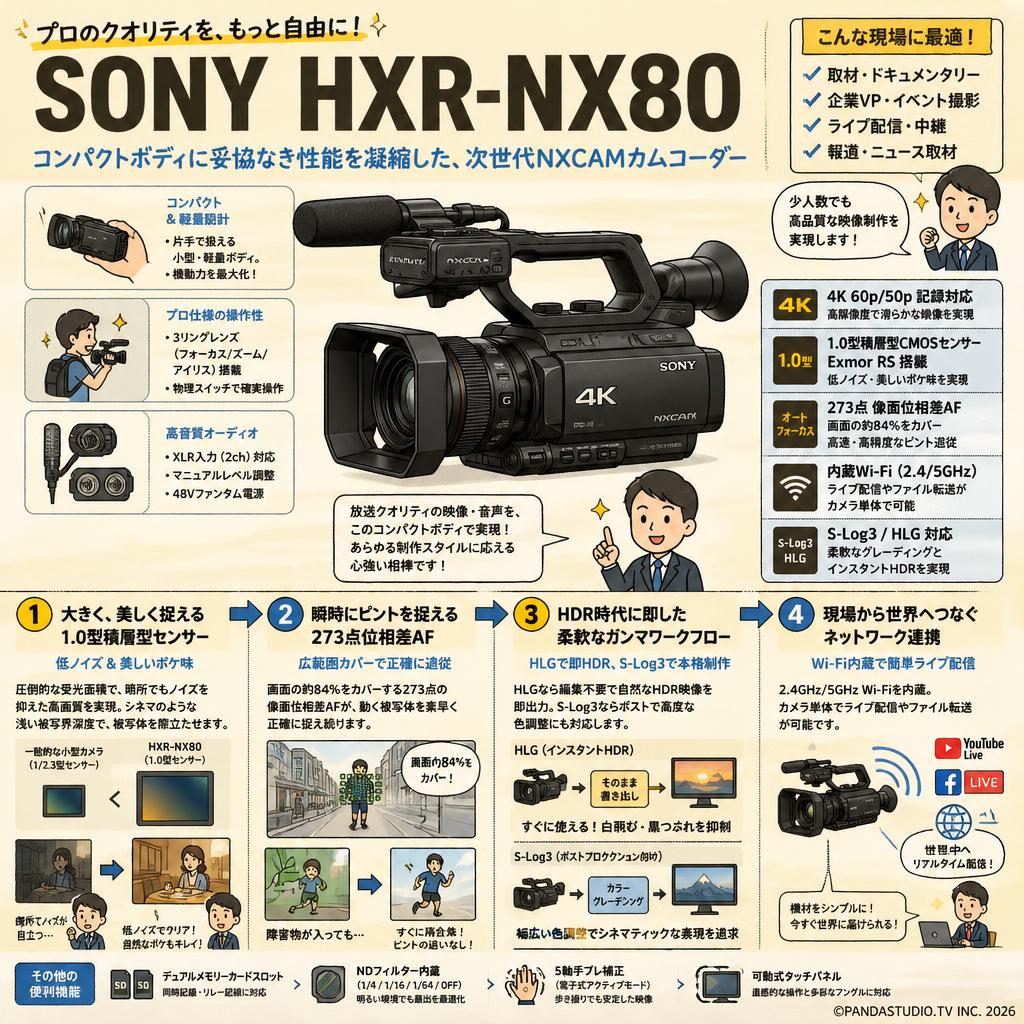 SONY HXR-NX80 概要
