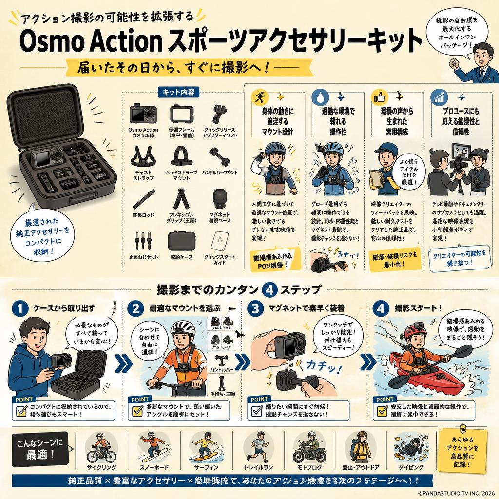 Osmo Action スポーツアクセサリーキット 概要