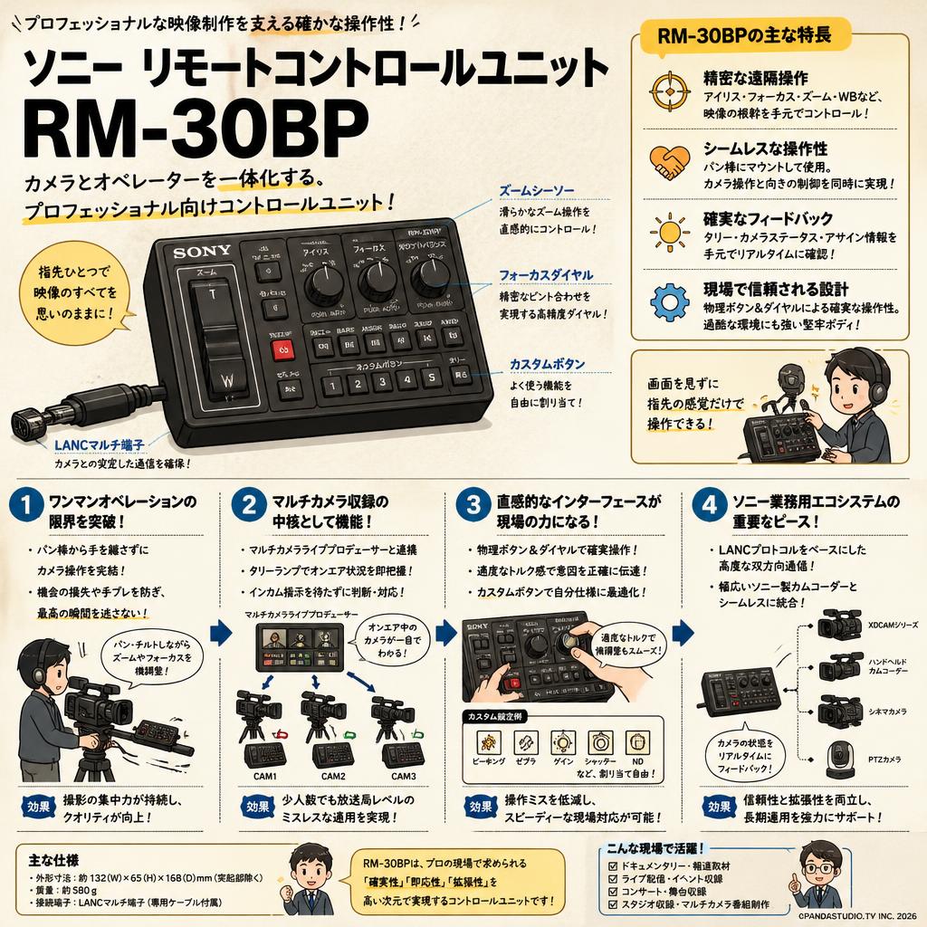 SONY リモートコントロールユニット RM-30BP 概要