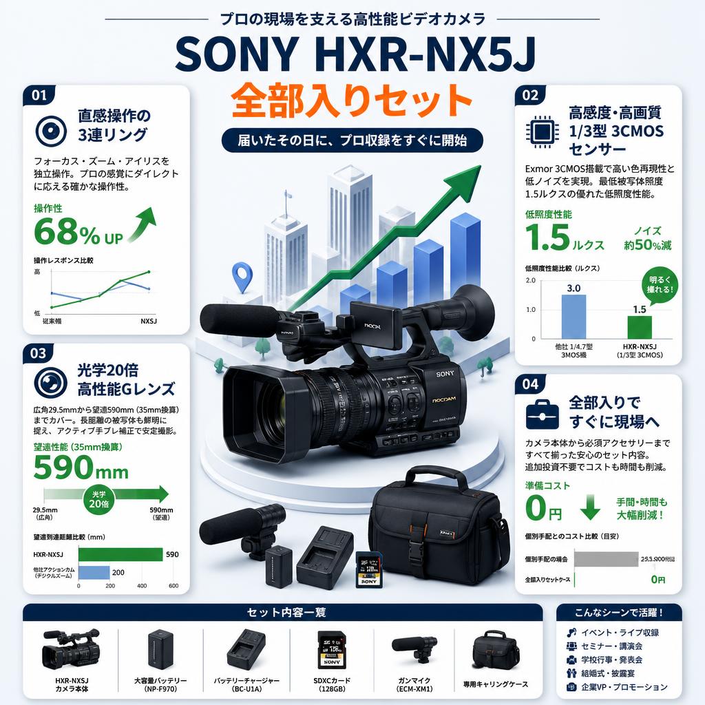 SONY HXR-NX5J 全部入りセット セールスポイント