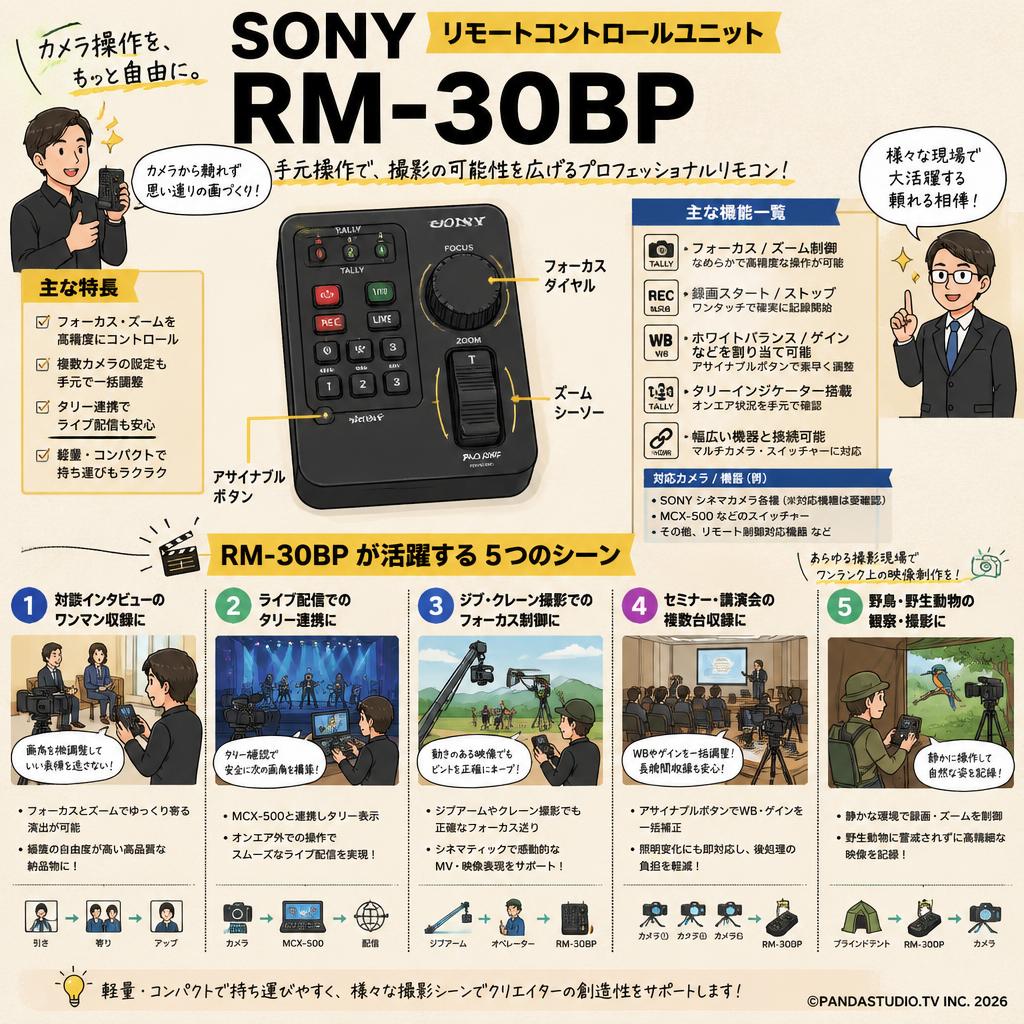 SONY リモートコントロールユニット RM-30BP 用途