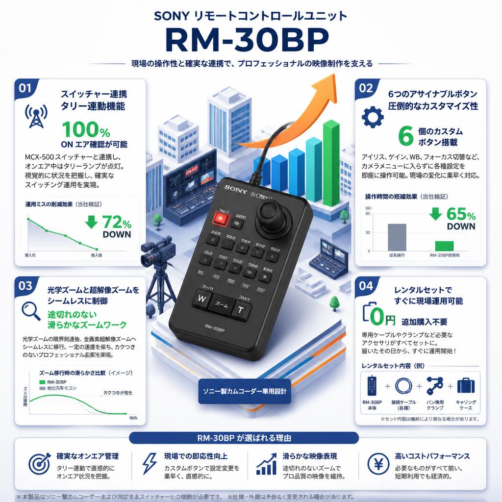 SONY リモートコントロールユニット RM-30BP セールスポイント