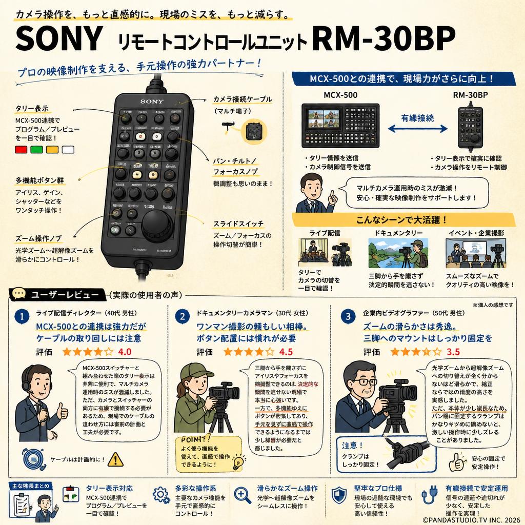 SONY リモートコントロールユニット RM-30BP インターネット上のお客様の声（評判）