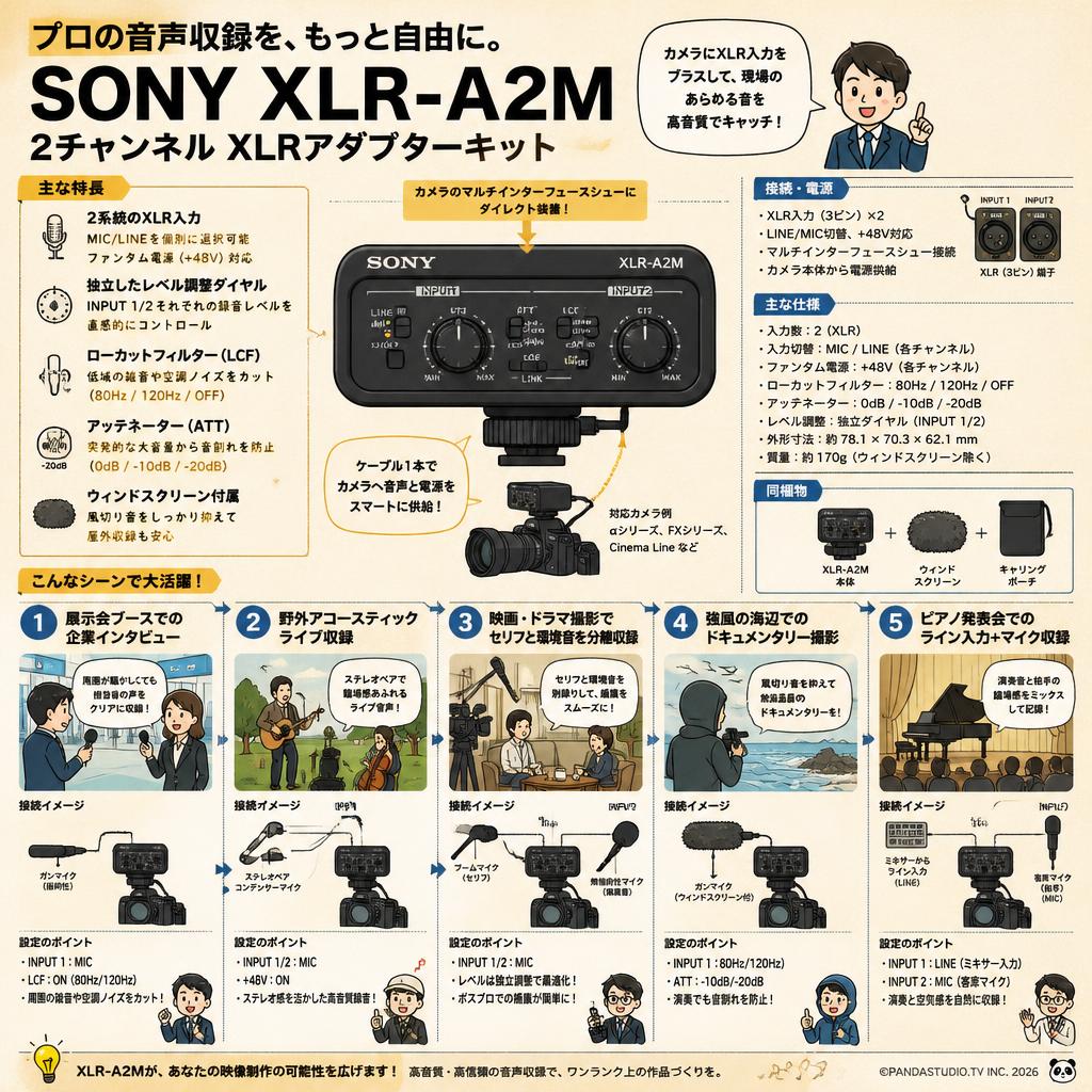 SONY XLR-A2M 用途
