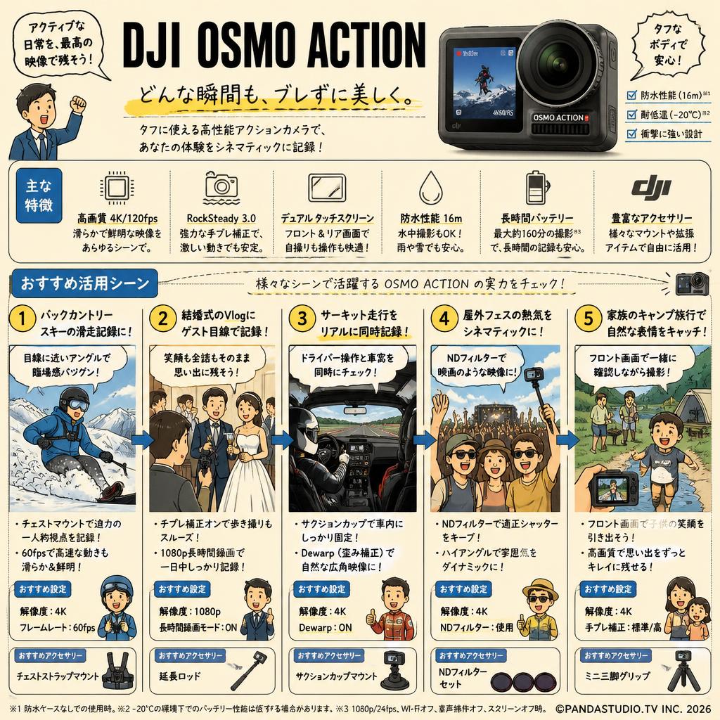 DJI  Osmo Action 用途