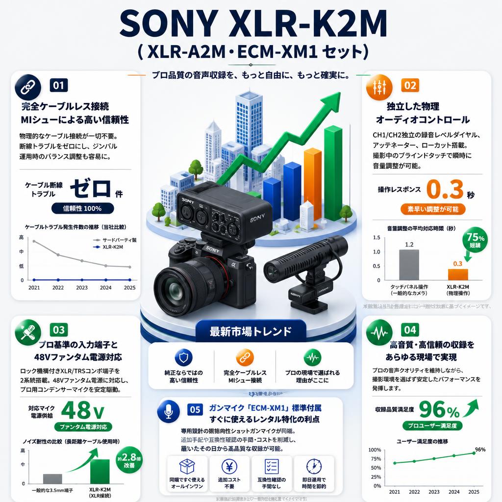 SONY XLR-K2M (XLR-A2M・ECM-XM1 セット) セールスポイント