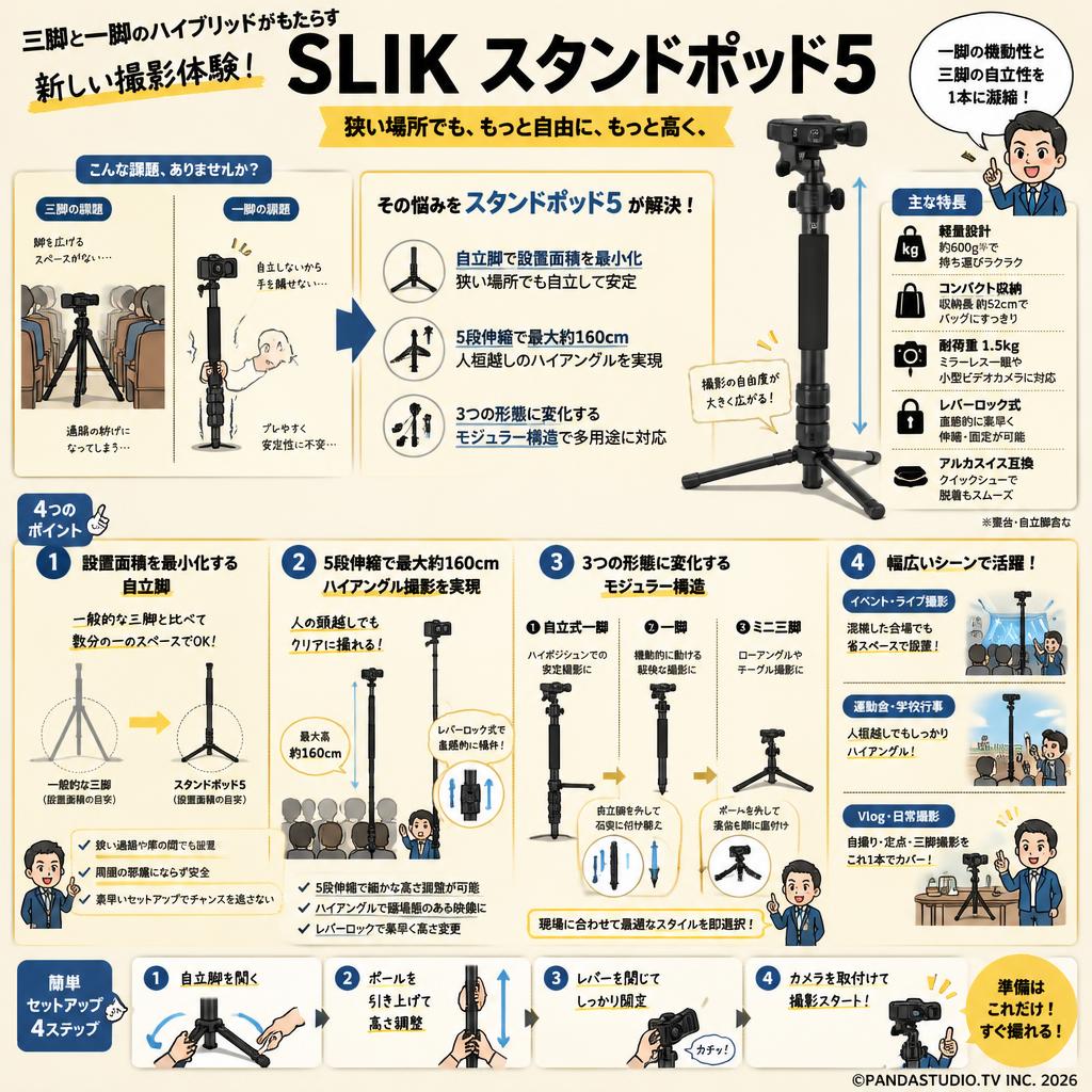 SLIK スタンドポッド5 概要