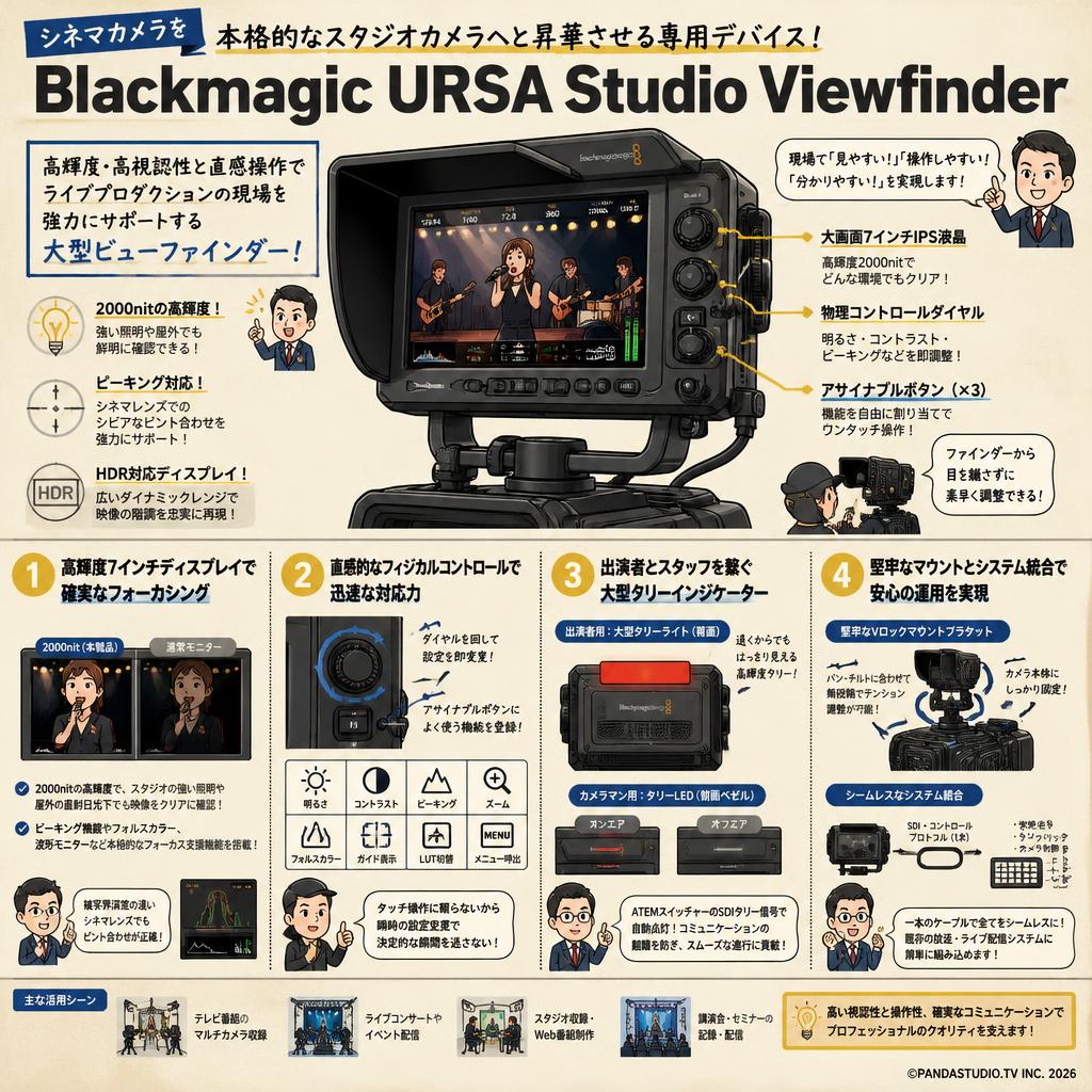 Blackmagic URSA Studio Viewfinder 概要
