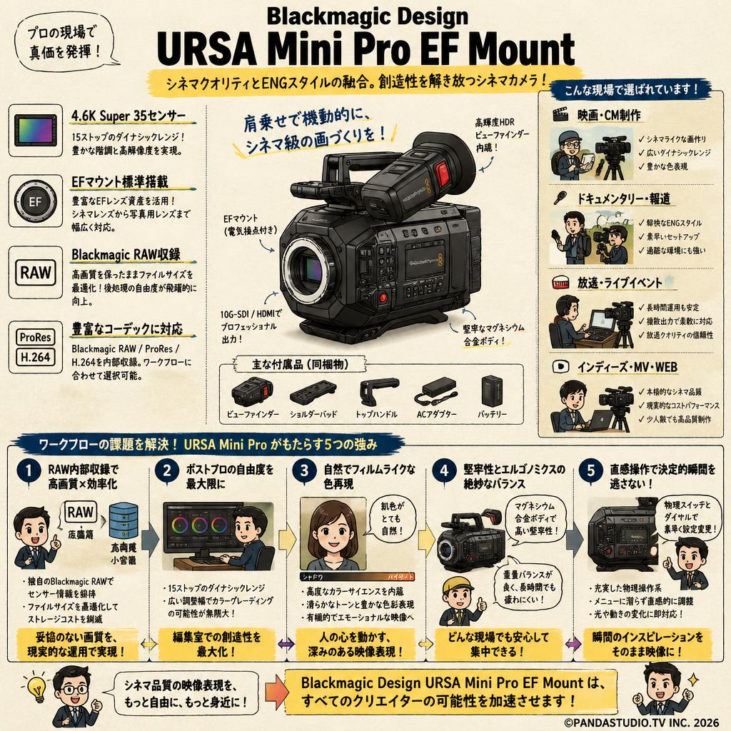 Blackmagic Design URSA Mini Pro EF Mount 概要