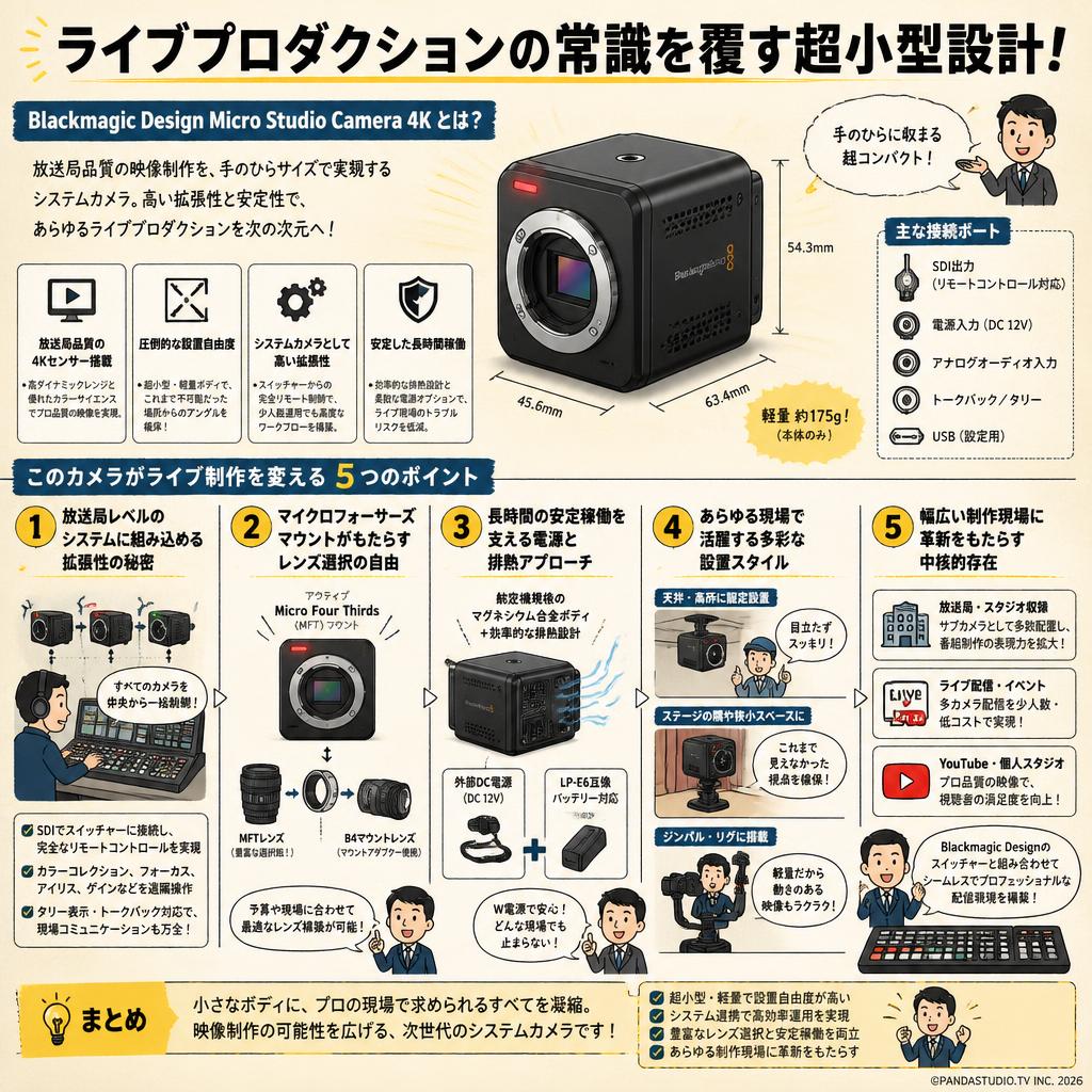 Blackmagic Design Micro Studio Camera 4K 概要