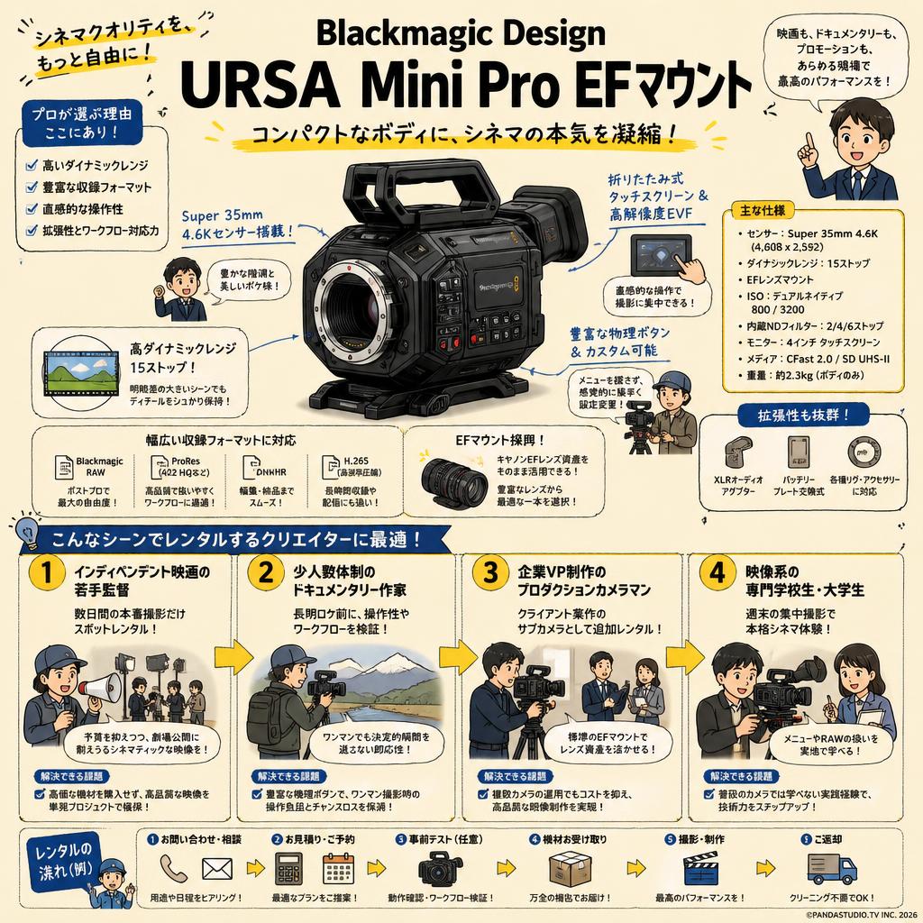 Blackmagic Design URSA Mini Pro EF Mount おもな対象のお客様
