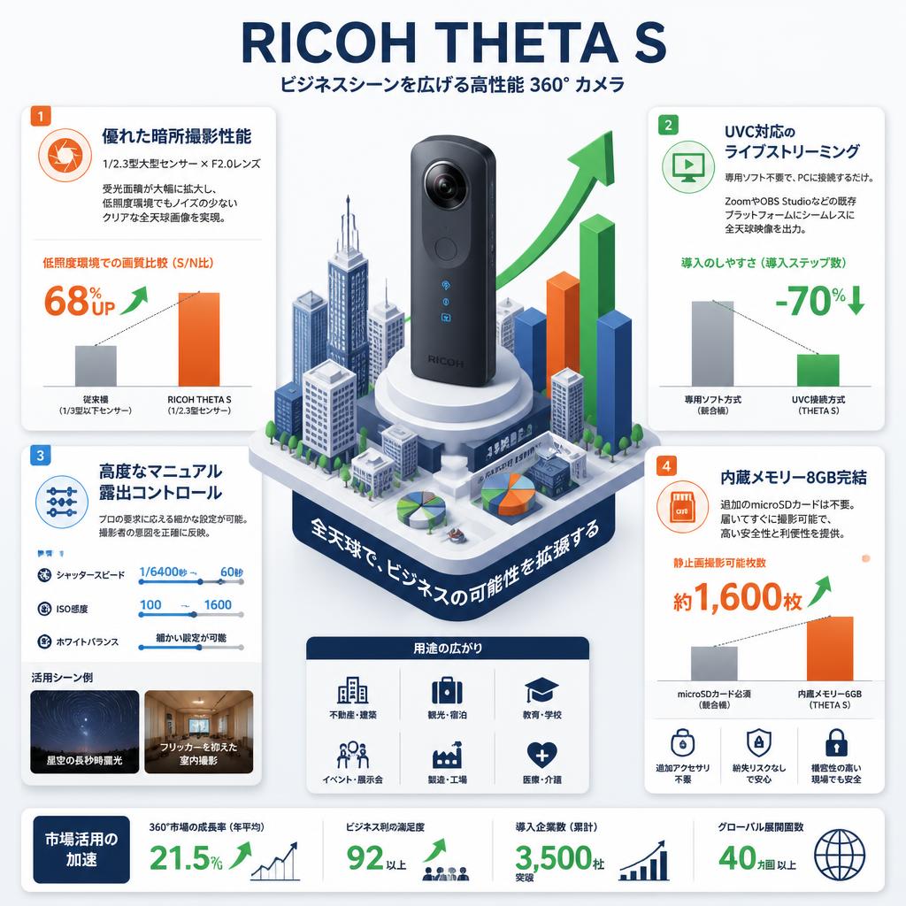 RICOH THETA S セールスポイント