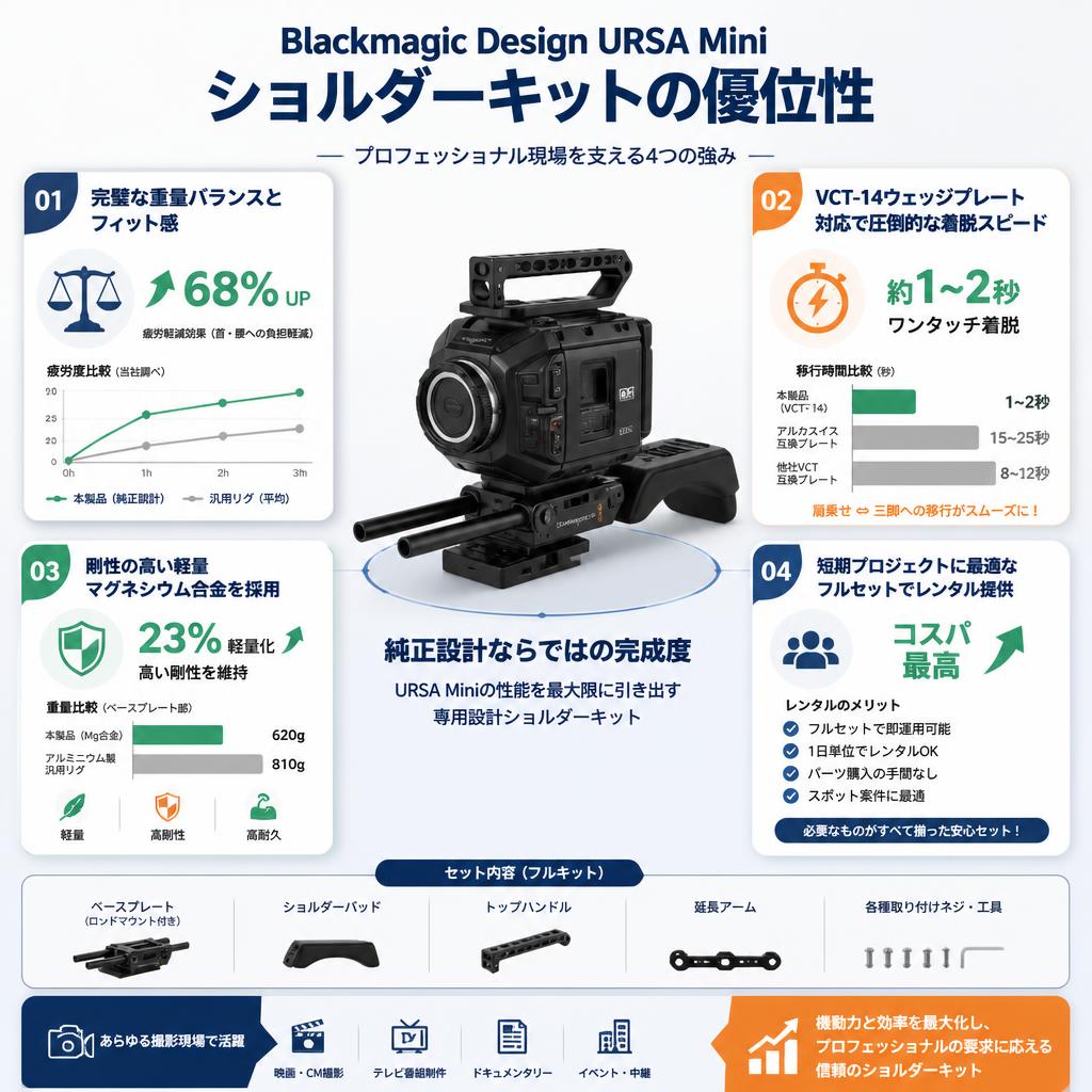 Blackmagic Design URSA Mini Shoulder Kit セールスポイント