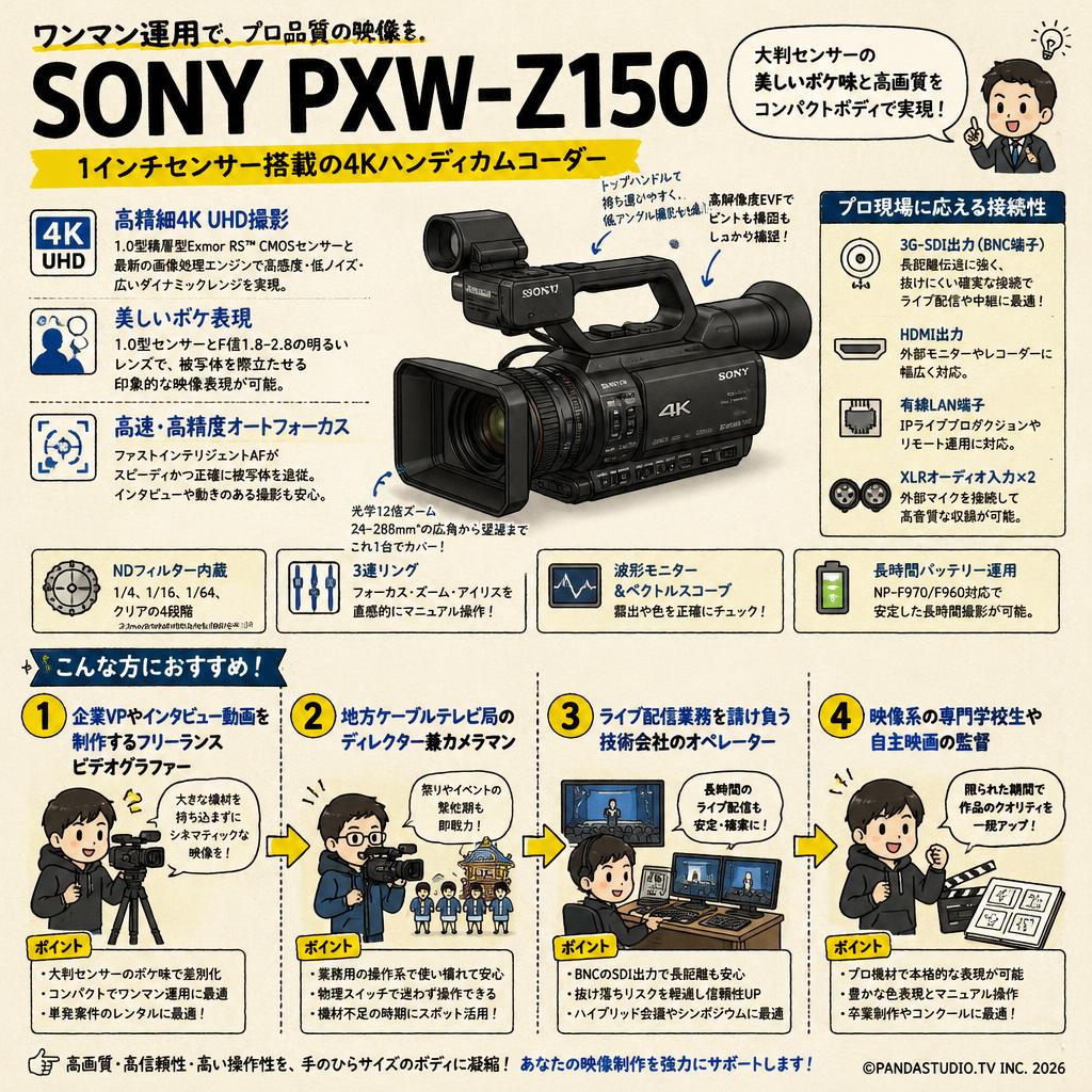 SONY PXW-Z150 おもな対象のお客様